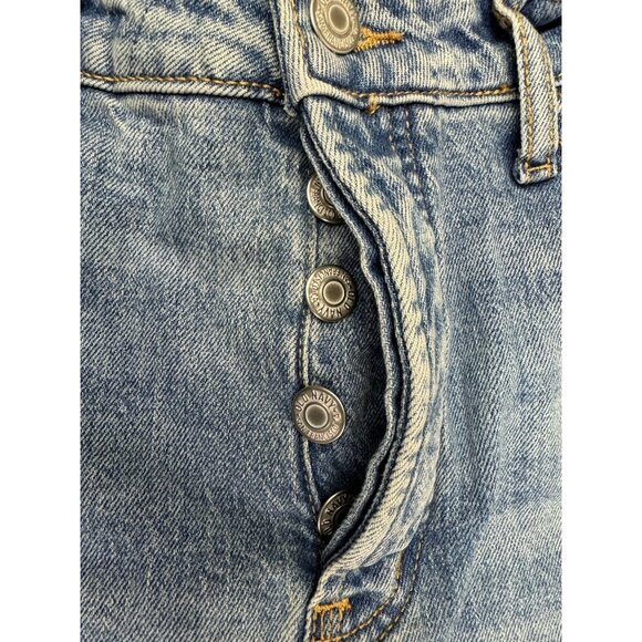 Old Navy Size 2 Womens Jeans Kicker Bootcut Hi Rise Med Wash Stretch Button Fly - Picture 2 of 5